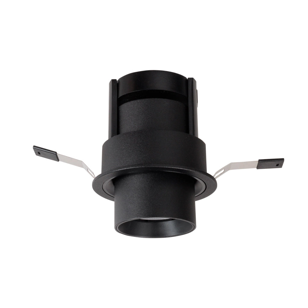 Faretto incasso tondo nero orientabile LED 9W Maxlight