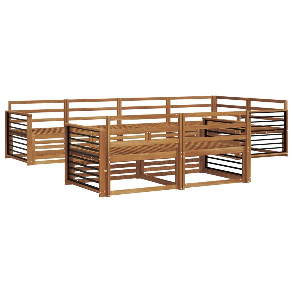 Set di divani da esterno 7 pcs Naturale 3373629