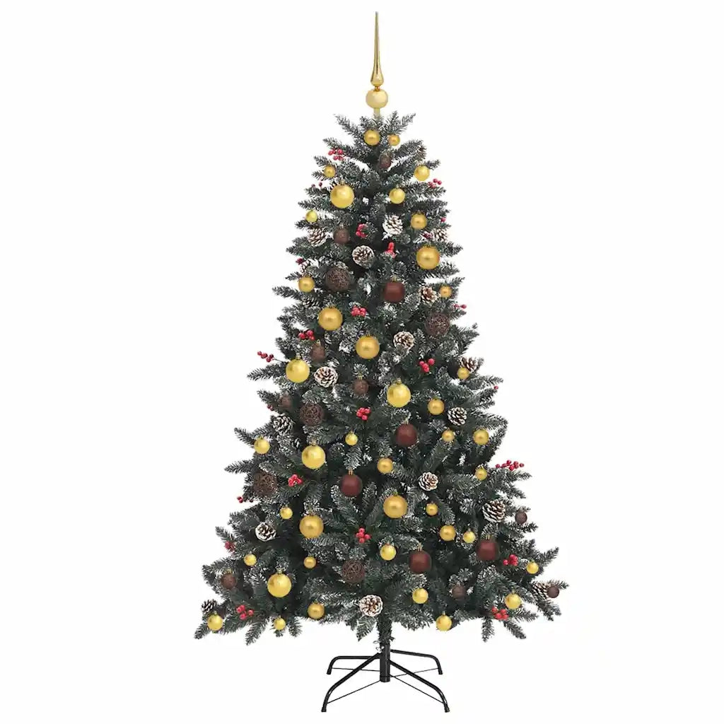 Albero di Natale artificiale con 300 LED Verde 180 cm 3395877
