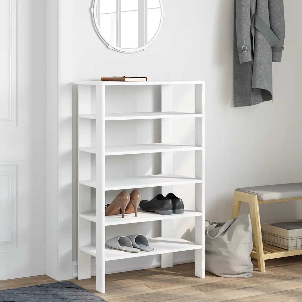 Scarpiera Bianca 61x32x105 cm in Truciolato 859860