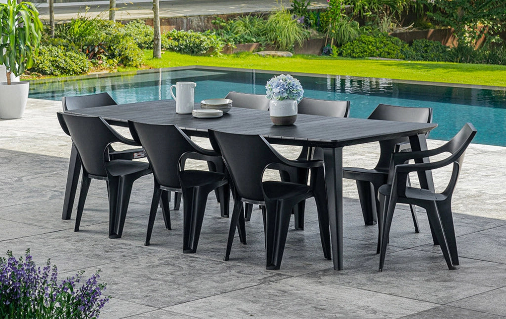 Tavolo da Giardino 235x98x74 cm in Resina Keter Lima 240 Antracite