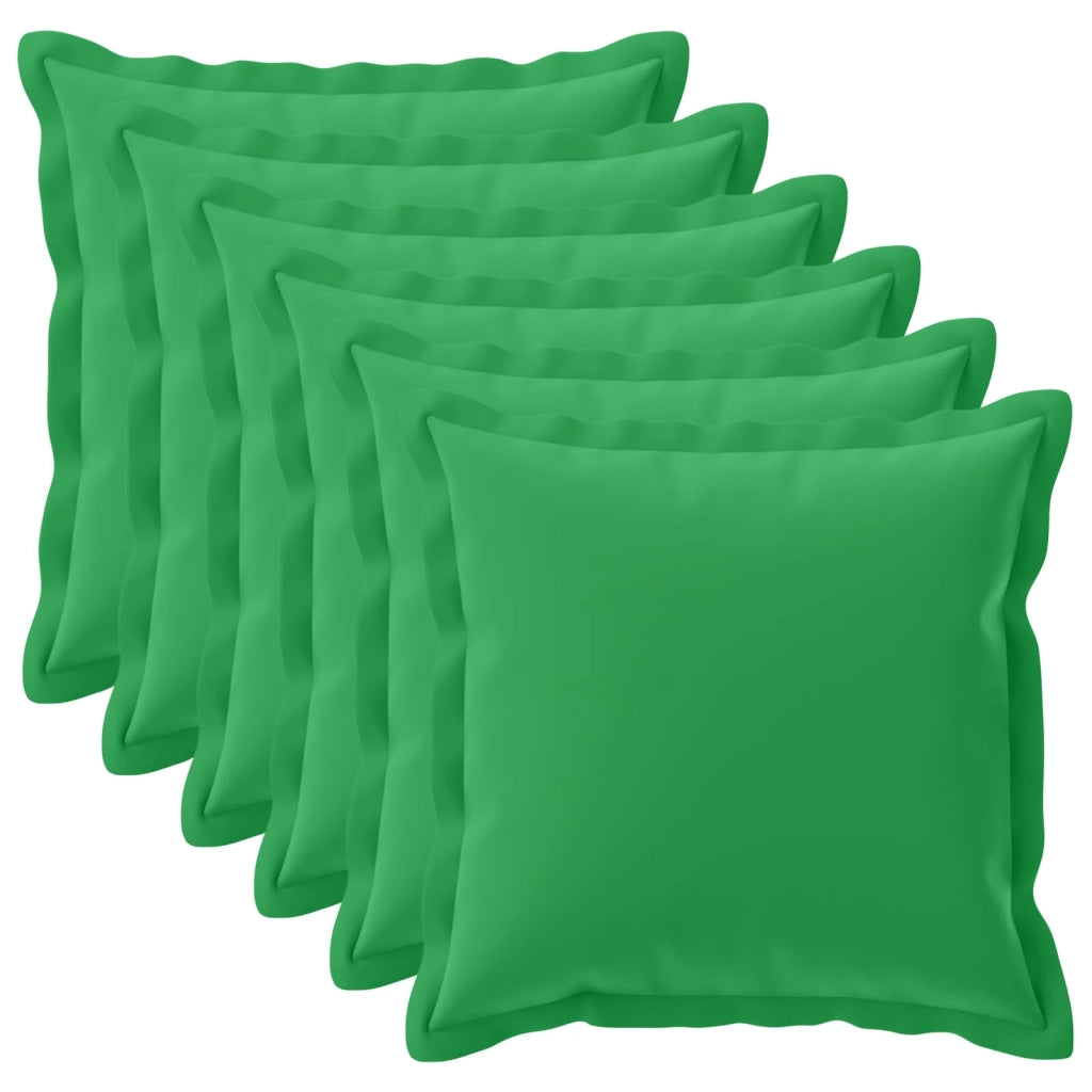 Federa 6 pz HOUTEN Verde 55 x 55 cm Poliestere 920502