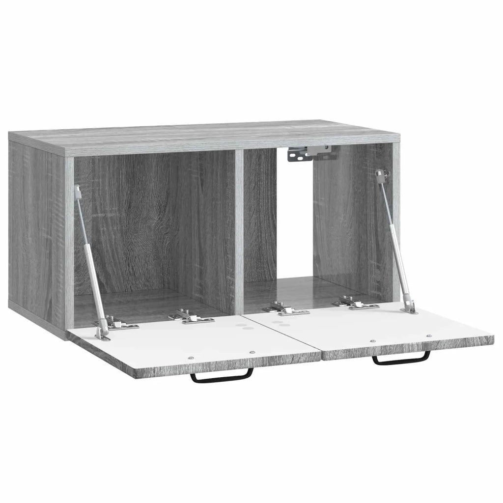 Mobile Porta TV da Muro-Credenza per TV sospesa Grigio Sonoma 59,5 x 31 x 30 cm 700075