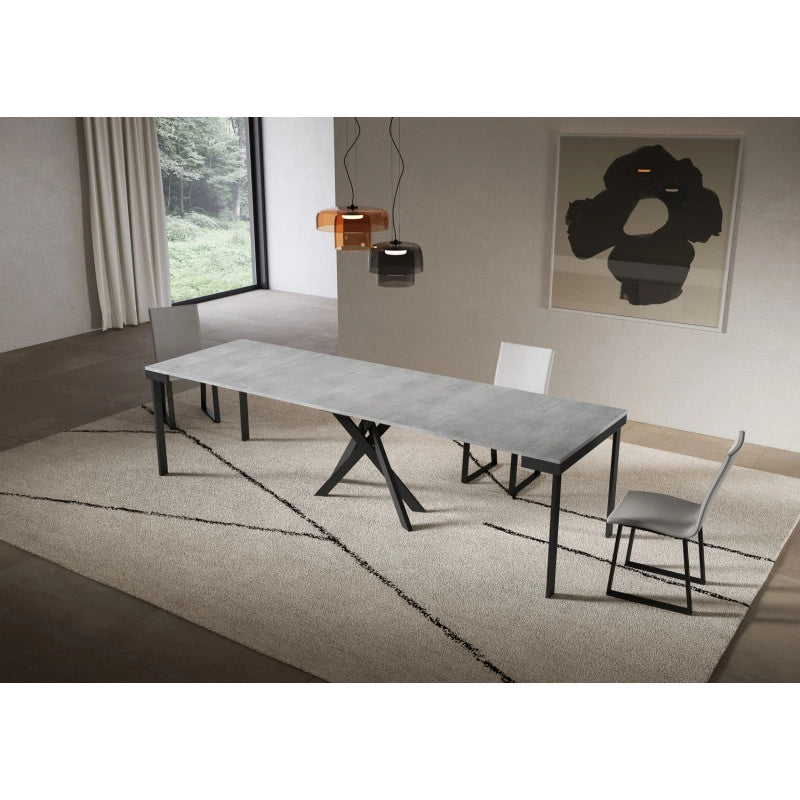 Consolle allungabile 90x40/300 cm Saki Evolution - Cemento