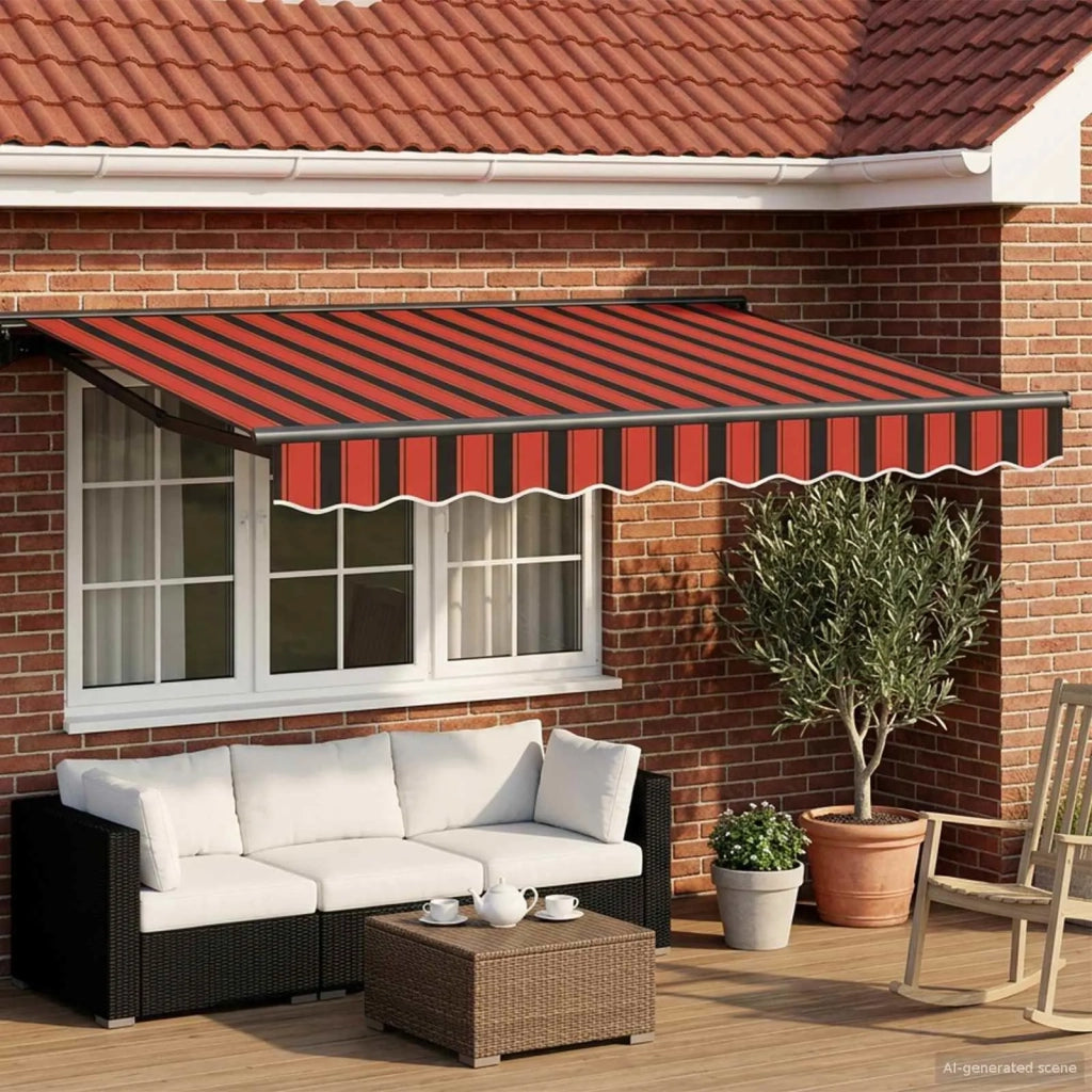 Cornice per Tenda Manuale con LED 3 x 2,5 m 3420804