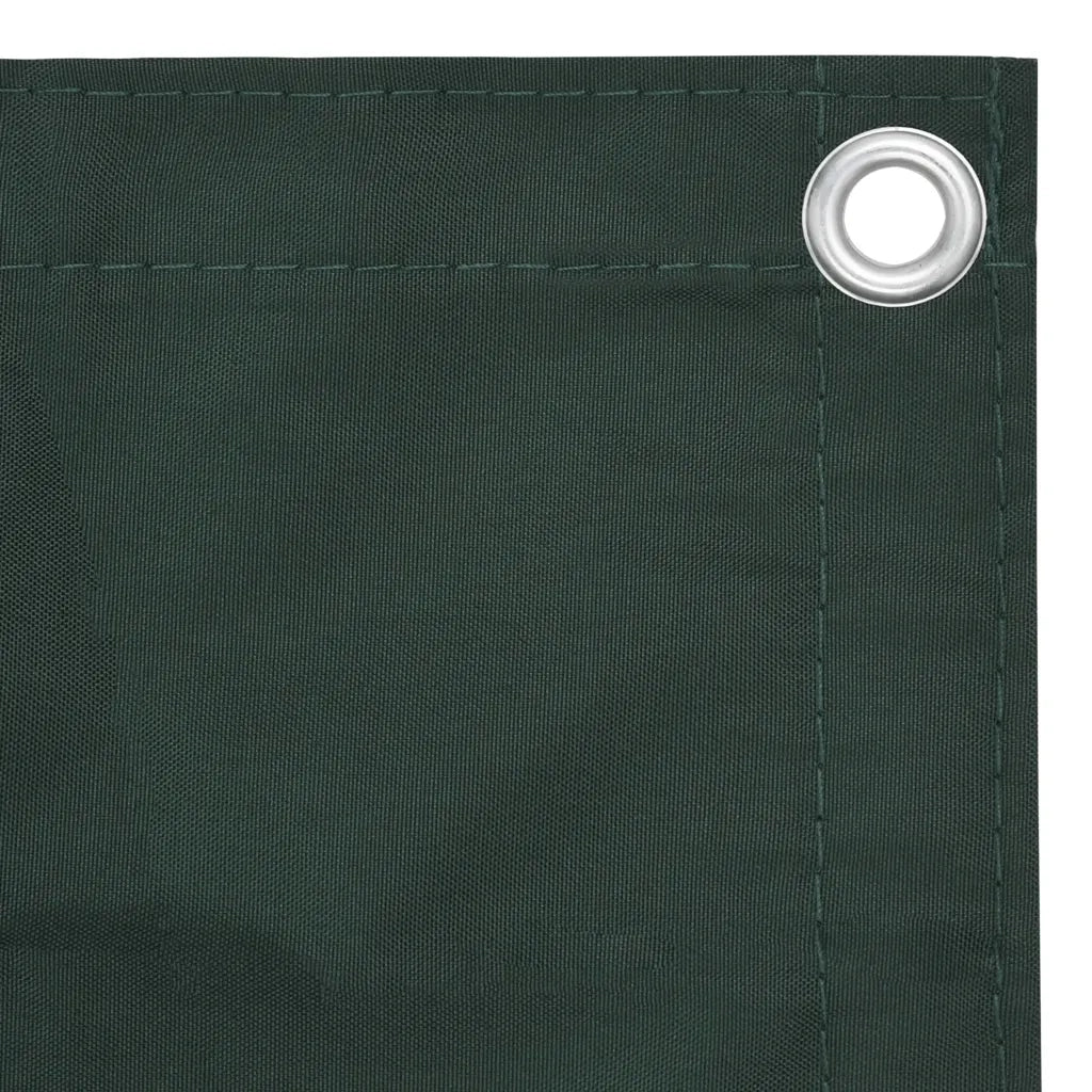 Paravento da Balcone-Pannello per balcone Verde Scuro 90x500 cm Tessuto Oxford