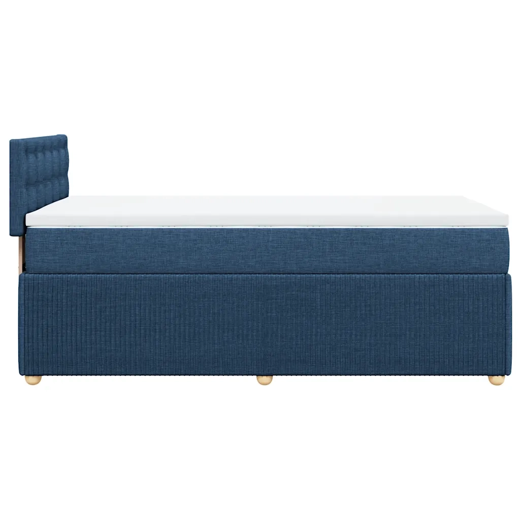 Giroletto a Molle con Materasso Blu 90x190 cm in Tessuto 3289631