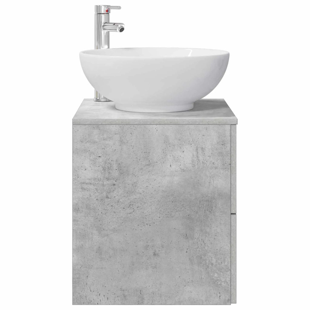 Mobile Lavabo da Parete Grigio Cemento 49,5 x 44,5 x 66,5 cm 890305