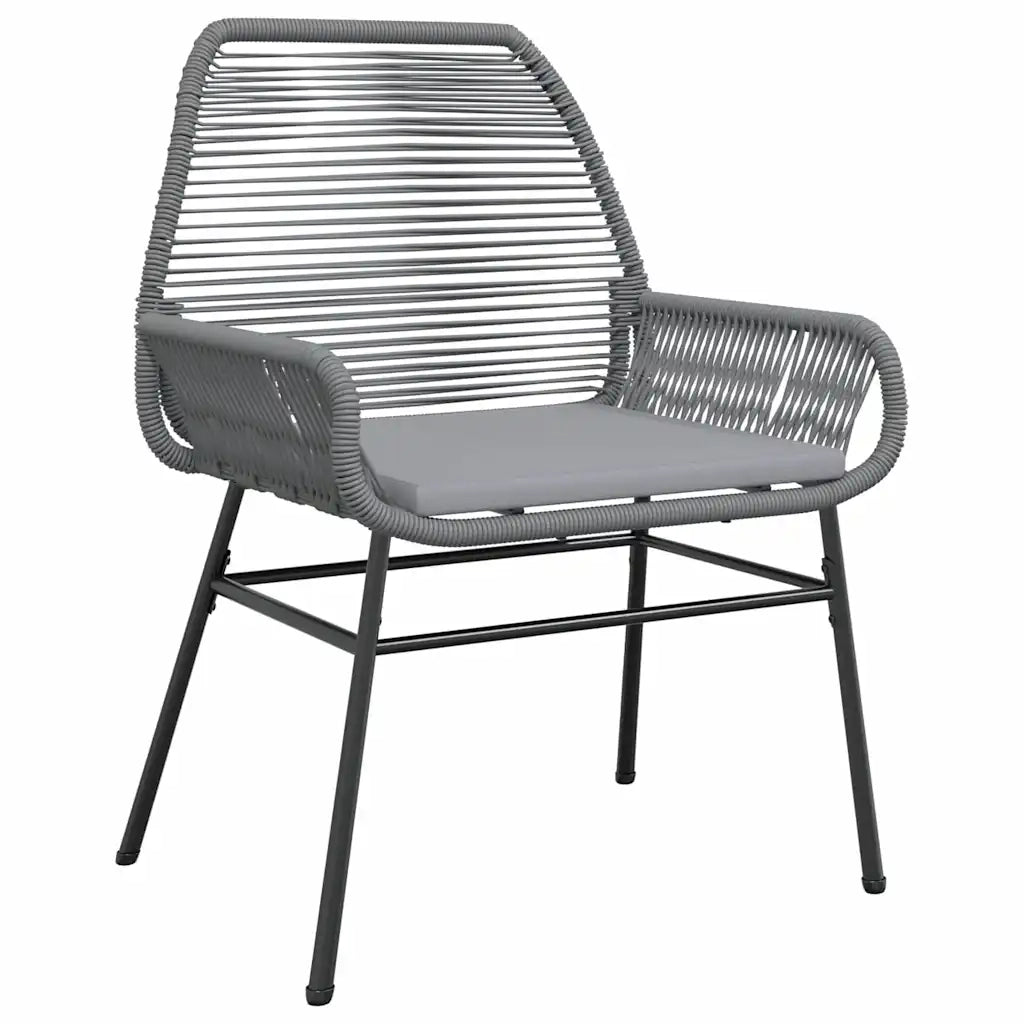 Set da Pranzo da Giardino 5 pz con Cuscini Polyrattan Vetro 3334480