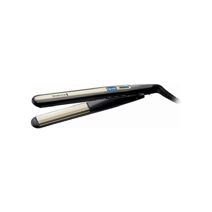 Remington S6500 Sleek and Curl Piastra per Capelli Ceramica 110 mm Display LCD 150-230°C Turbo Boost colore Nero