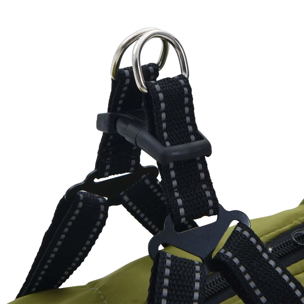 Cappotto per Cani Verde militare L32 Pile e Poliestere 3422513