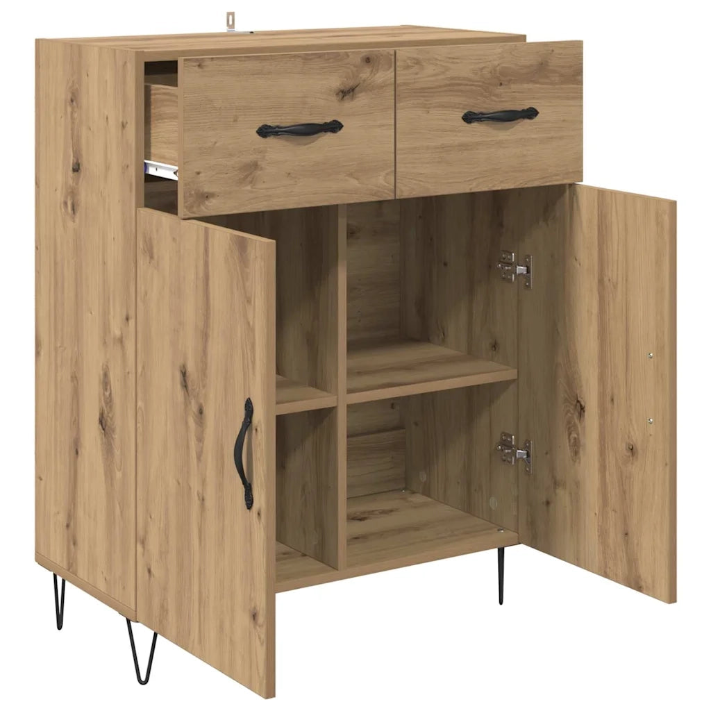 Credenza-Buffet-Armadio da cucina Rovere artigianale 69,5 x 34 x 90 cm Legno multistrato 561919