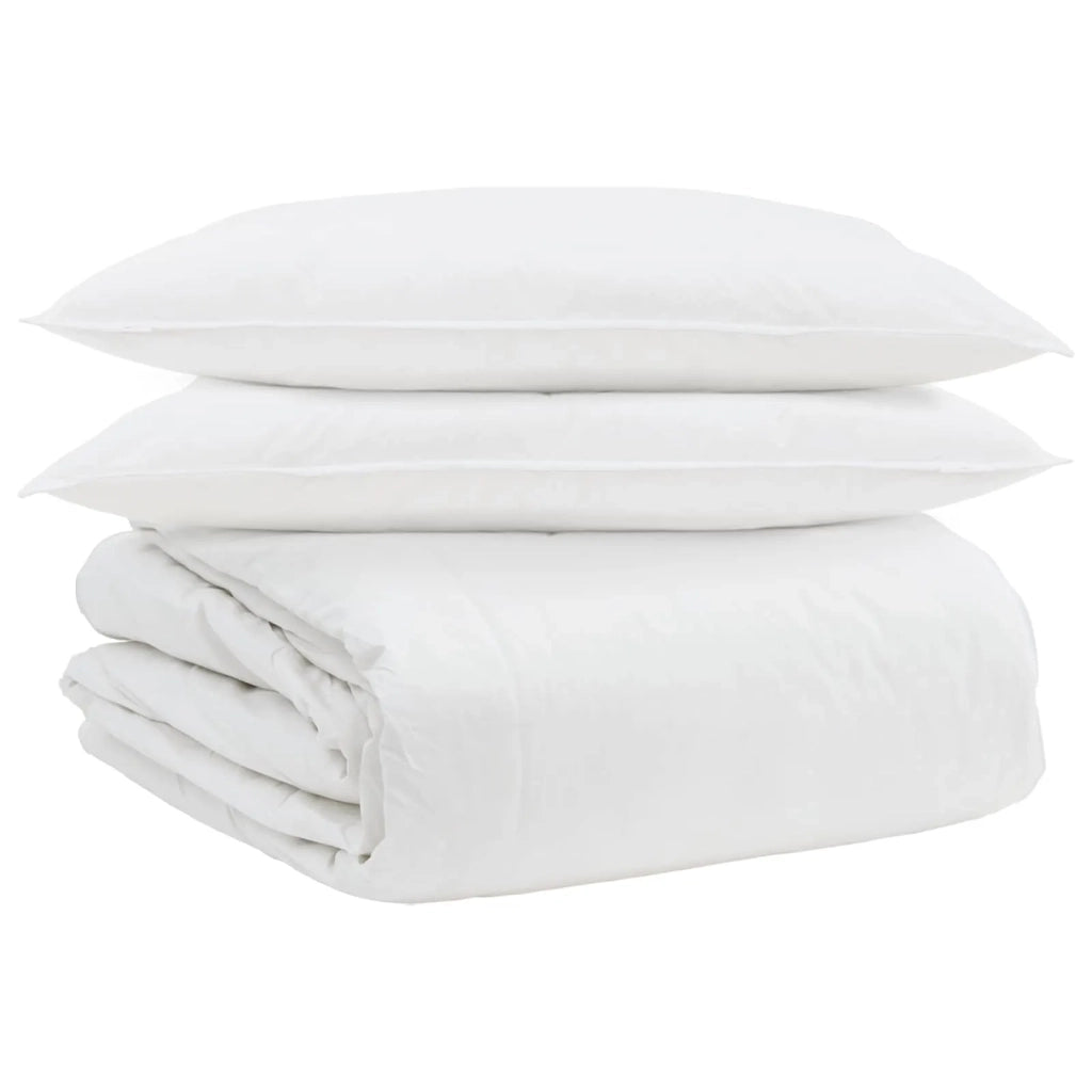 Set di Piumoni con cuscino 3 pz | Duvet Bianco Piuma d'anatra