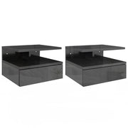Comodino ¨C Minimal ¨C Nero Lucido 35x32x22,5 cm