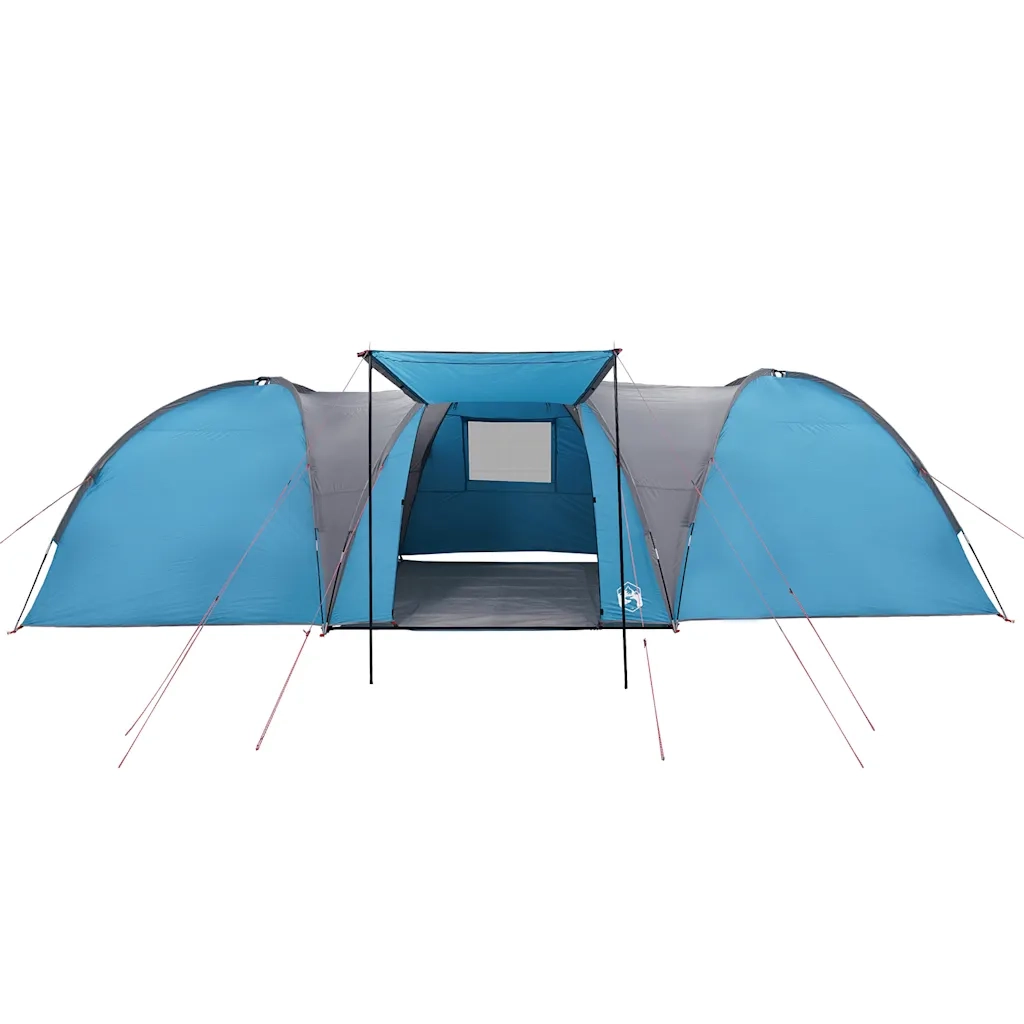Tenda da Campeggio a Cupola per 8 Persone-Tenda per Escursionismo Blu Impermeabile