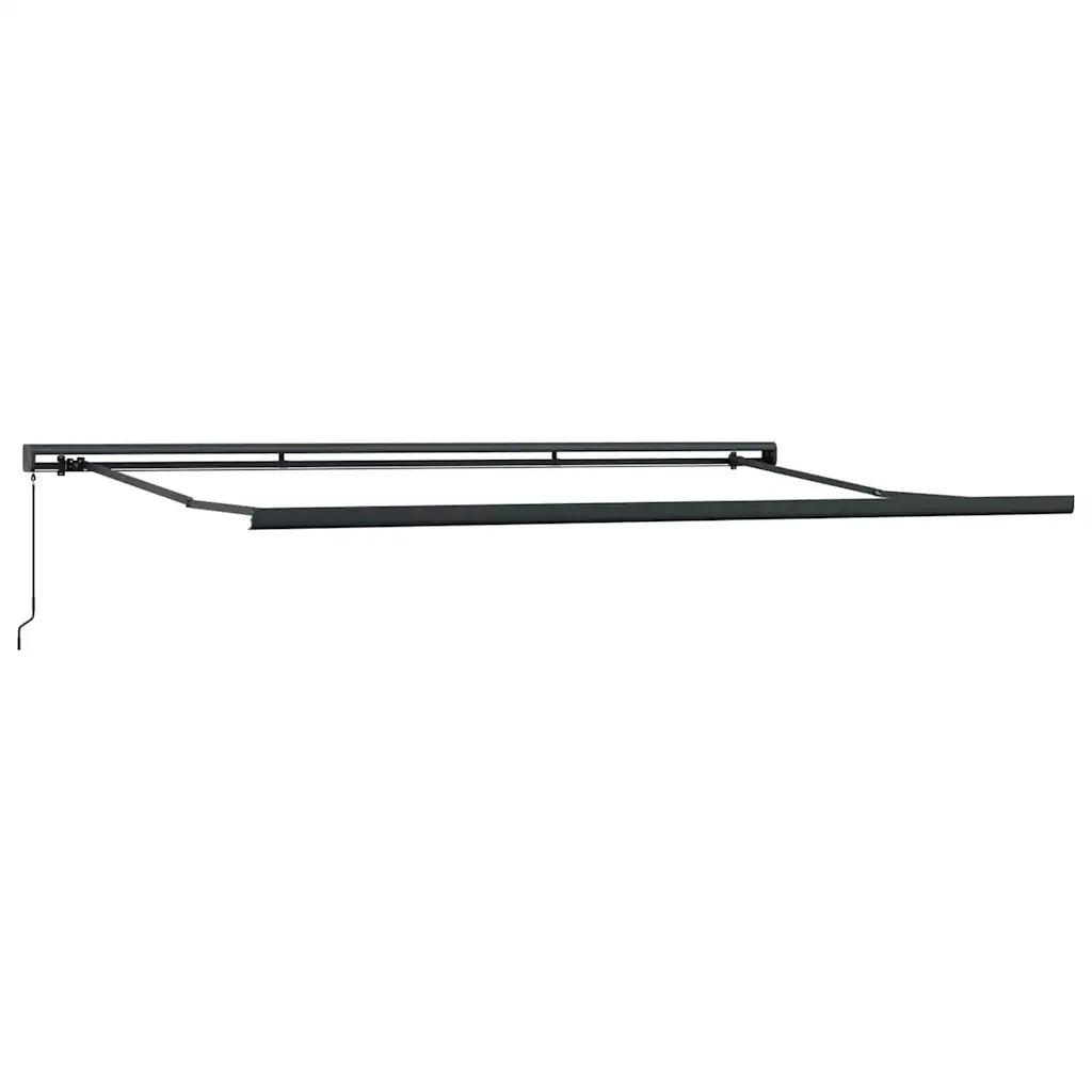 Tenda Retrattile Antracite e Bianca 5x3 m Tessuto e Alluminio 3216132
