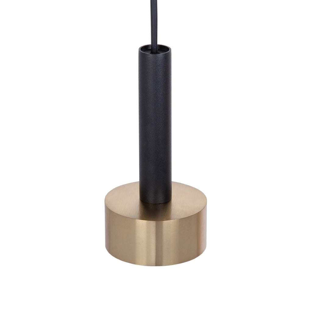Lampada a sospensione STAMP ragno nero-oro 4 luci Sigma