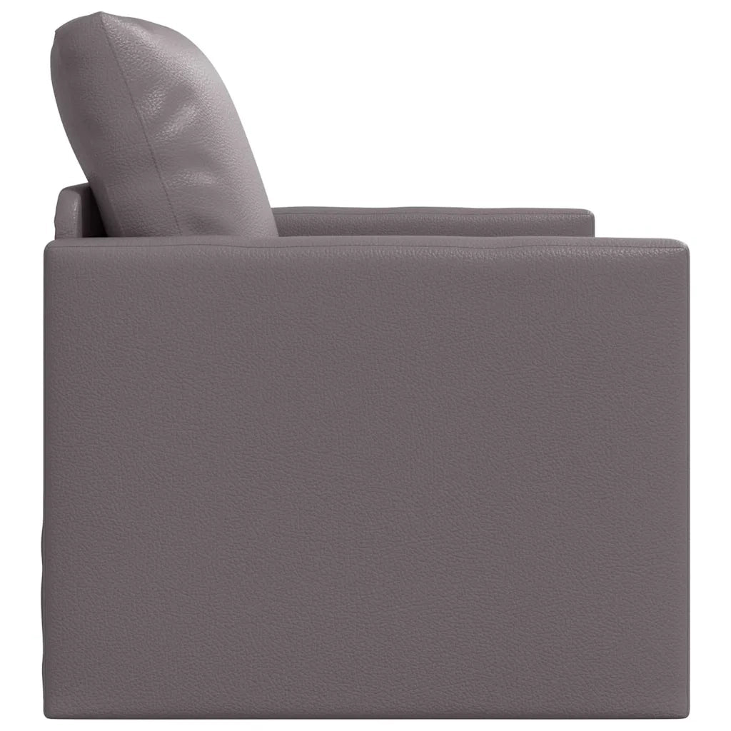 Divano letto-Sofa Letto-Daybed Grigio 74 x 77 x 81 cm Pelle Artificiale