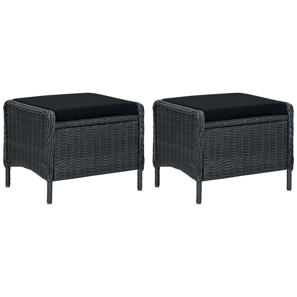 Set Mobili da Pranzo per Giardino 7 pz Grigio Scuro 3068785