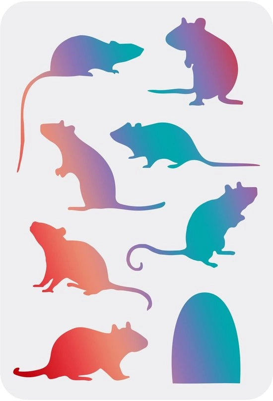 Stampo per mouse 29,7 x 21 cm - Schemi di stampa riutilizzabili