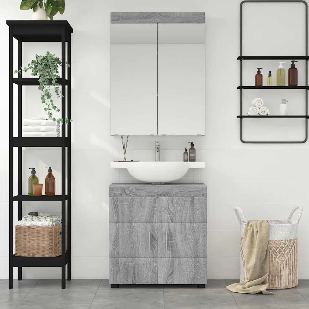 Set di mobili per il bagno TULUM 2 pcs Grigio Sonoma 3398020