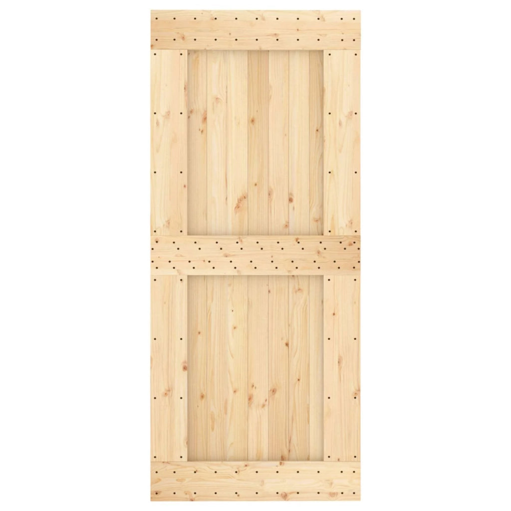 Porta scorrevole Naturale e Bianco 90 x 210 cm 3445110