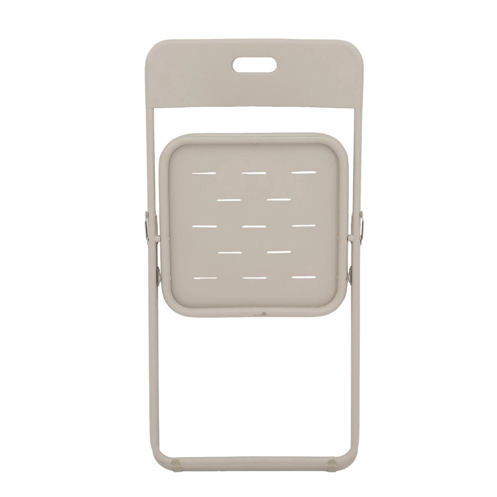 Set Bistr¨° 3 Pezzi Pieghevole - Zephmum- Beige, 2 Sedie e 1 Tavolo, Resistente alle Intemperie