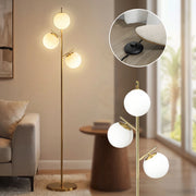 Lampada da terra ¨C Minimal ¨C vetro dorato