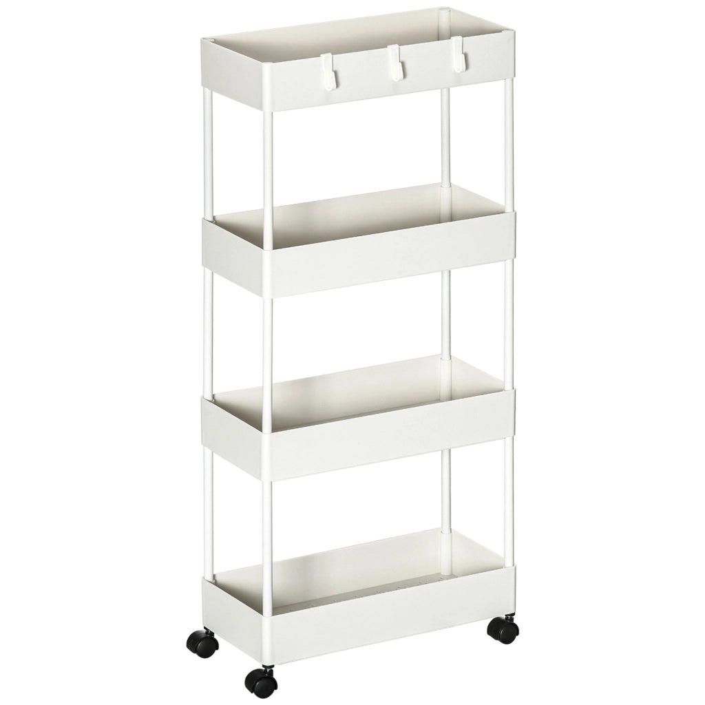 Carrello da cucina ¨C Minimal ¨C 40x19x90 cm, bianco