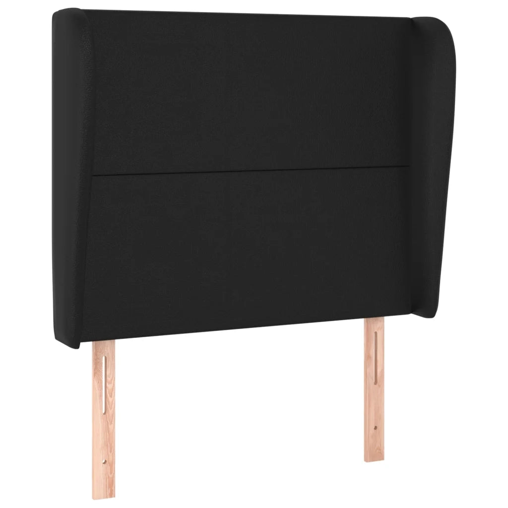 Testiera ad Orecchio Nera 83x23x118/128 cm in Similpelle 3117748