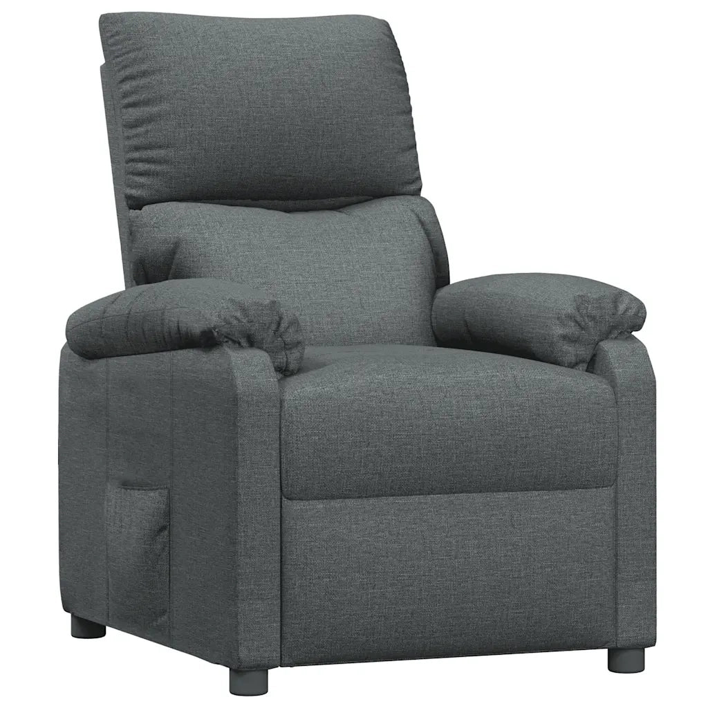 Poltrona Reclinabile in Tessuto Grigio Scuro 340178