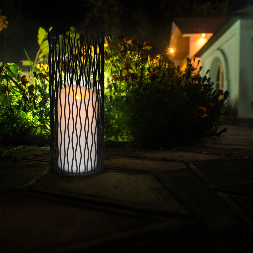 Lampada LED decorativa NYBORG 35cm nera IP44 Polux
