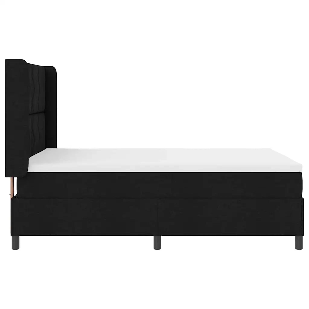 Letto a molle con materasso Nero 200 x 160 cm Tessuto 3341716