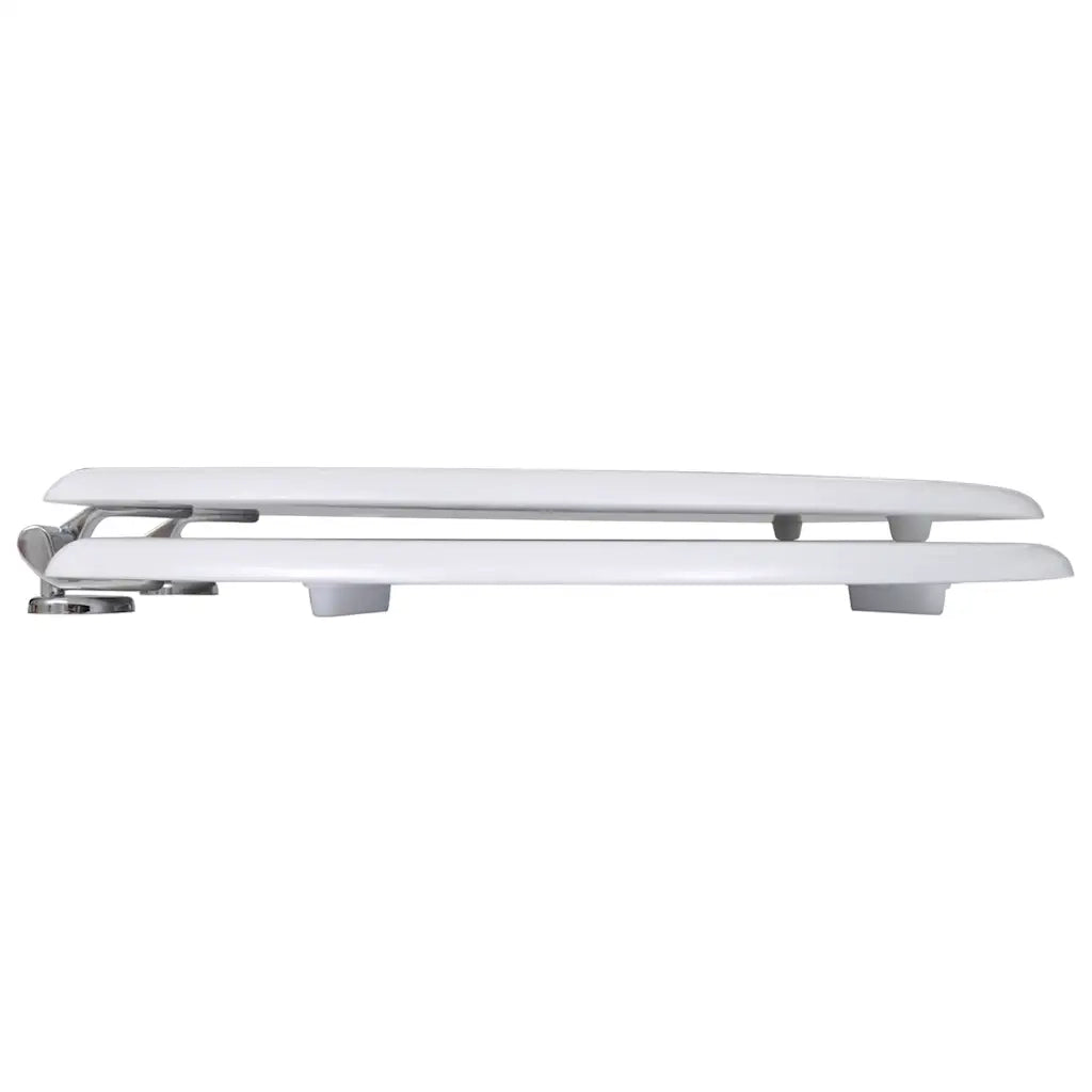 Tavolette WC con Coperchi 2 pz in MDF Bianche 275907