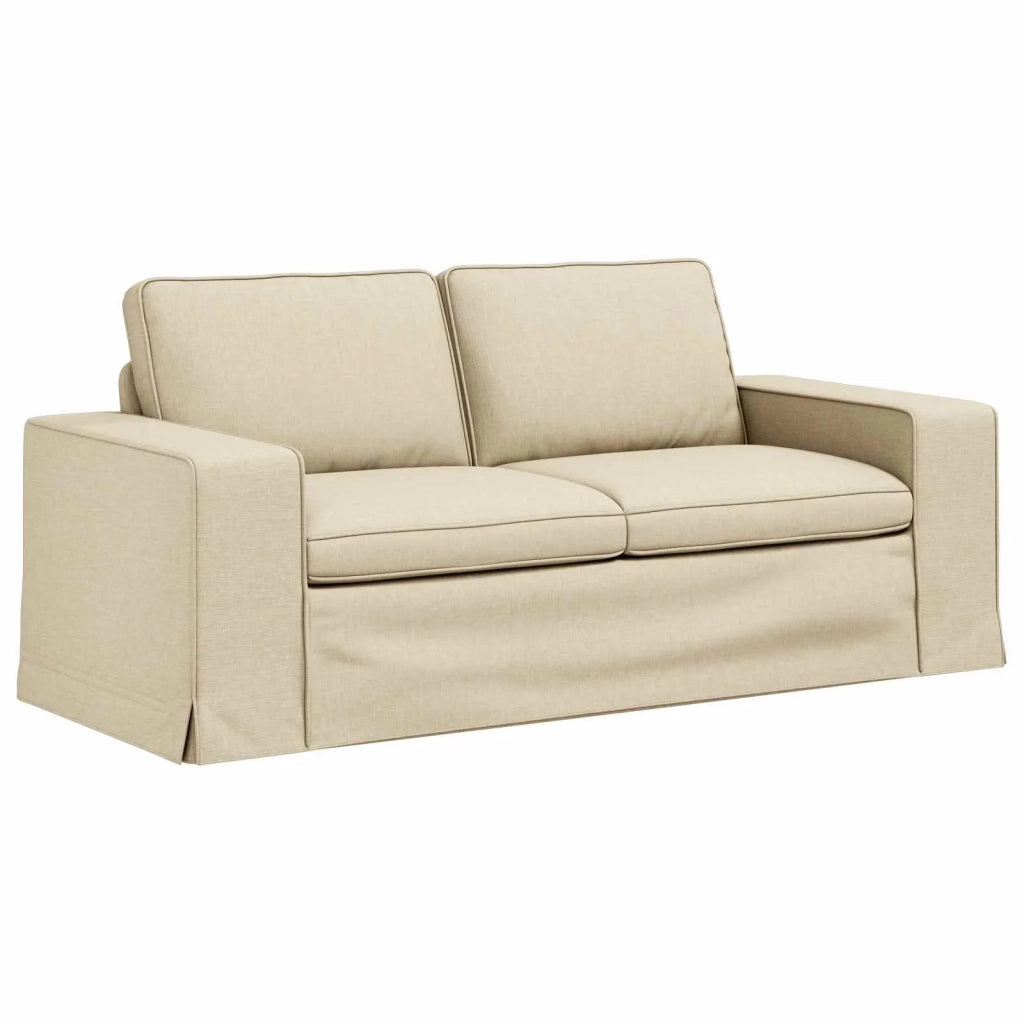 Divano Crema 182 x 80 x 82 cm Tessuto