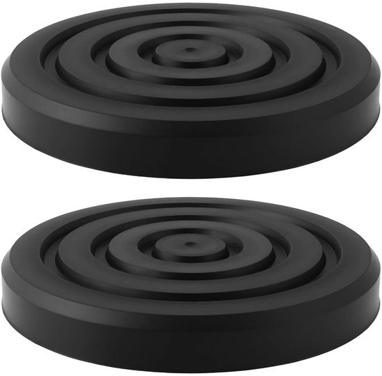 Piastra di gomma 135 mm - 2 pezzi - Adatto per pallet da 127 mm - Capacità di sollevamento - Resistenza compressiva - Gomma duratura - Piastra di sollevamento