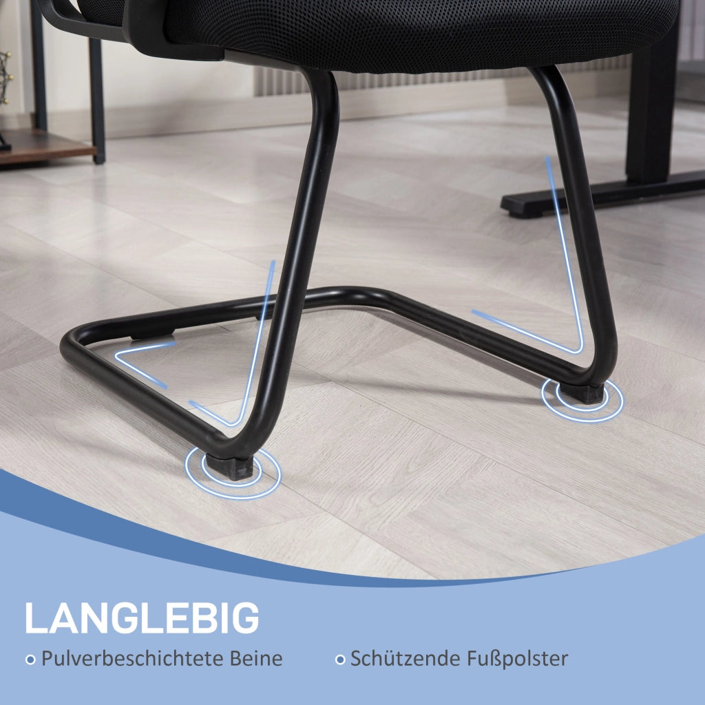 Sedia ergonomica ¨C zephmum ¨C rete, schiuma, gambe in metallo, nero