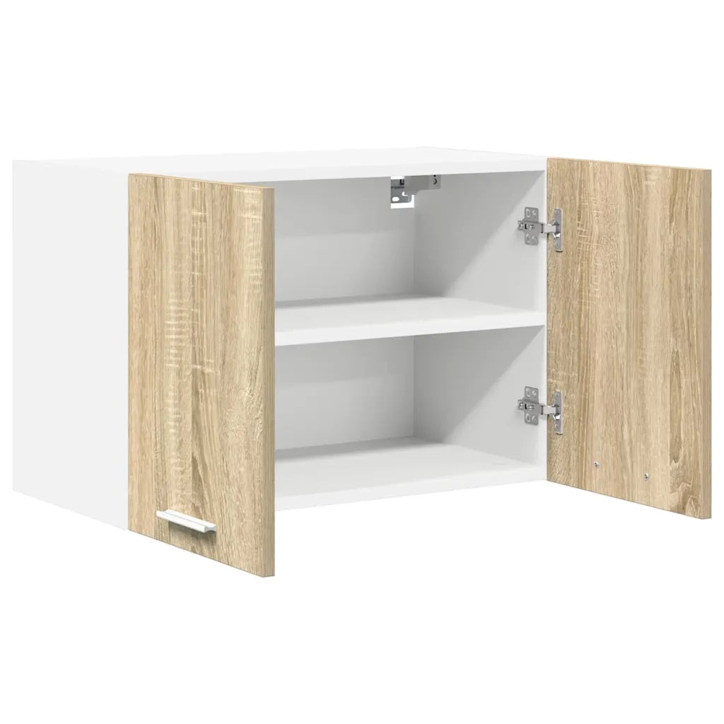Armadio pensile 2 pcs Quercia Sonoma e Bianca 60 x 31 x 40 cm 884167