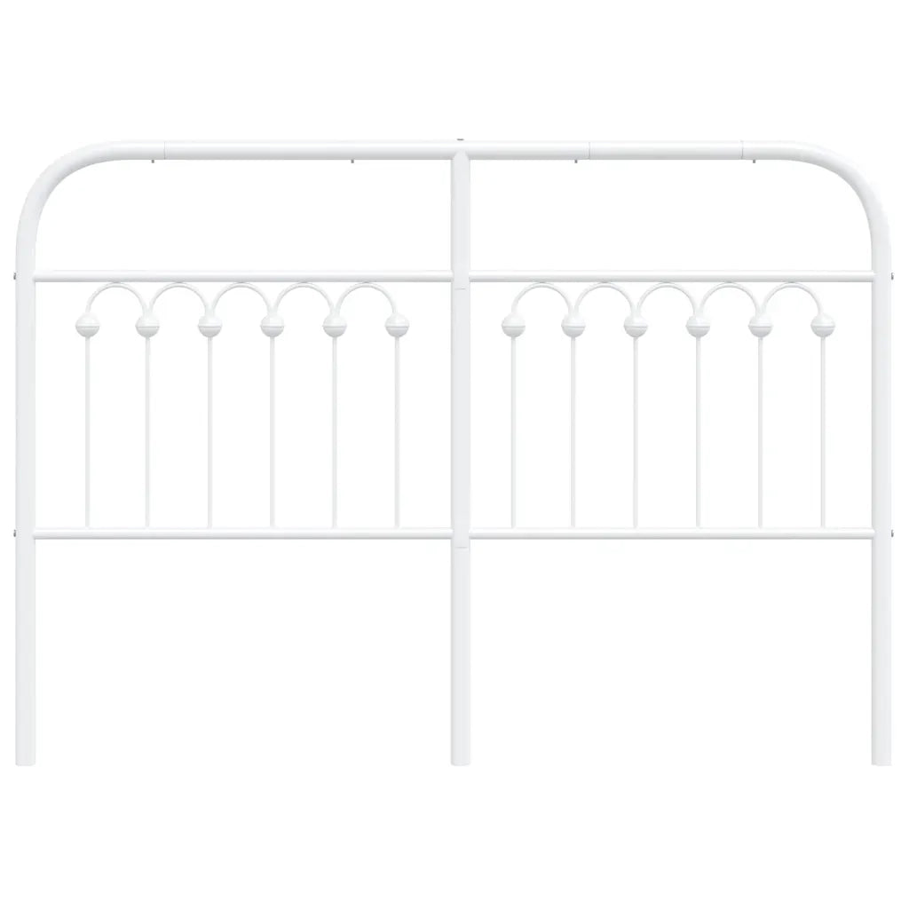 Testiera di Ricambio in Metallo Bianco 135 cm 376681
