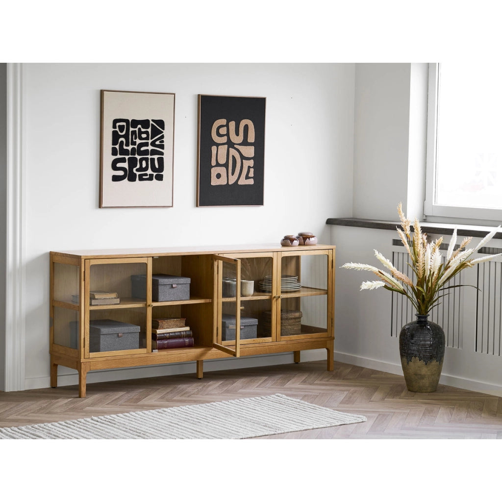 Decorazione murale tufted Tine — nero e avorio 50x70 cm