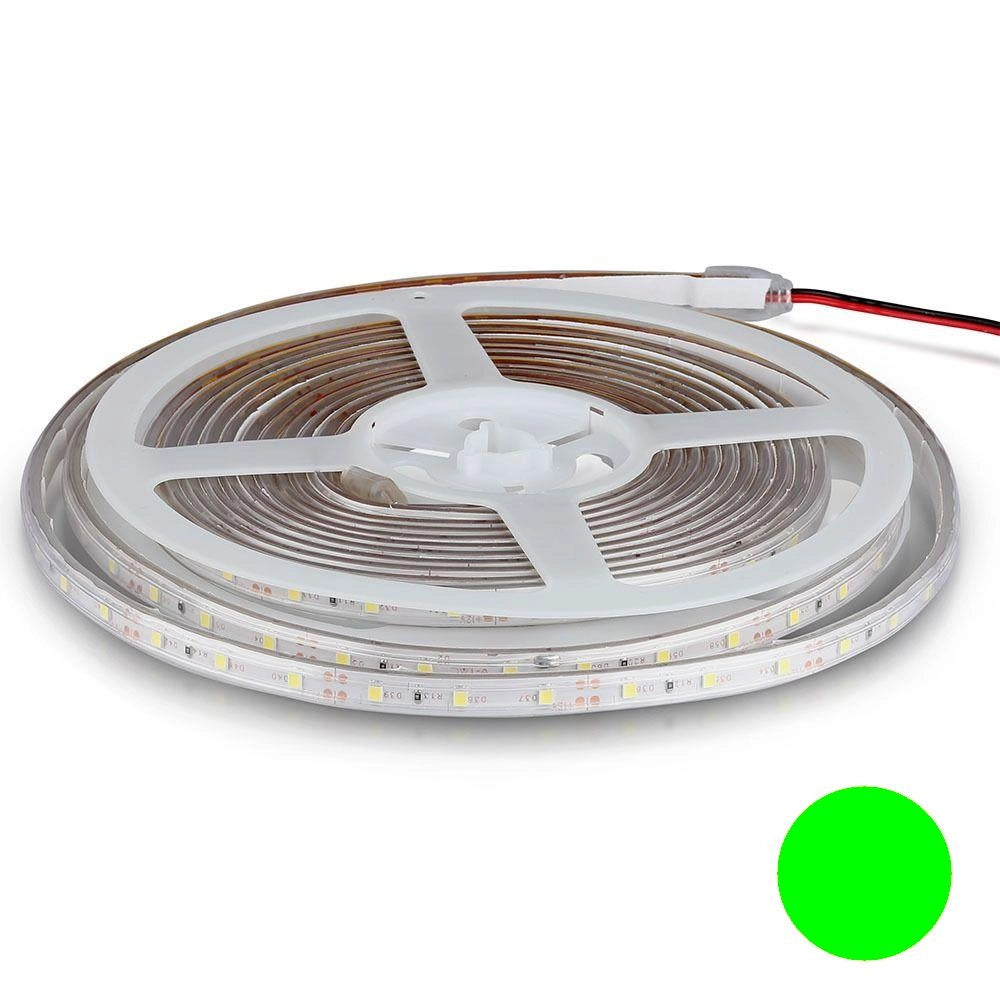 V-TAC Striscia LED SMD3528 5m IP65 12V Verde 3,6W/m