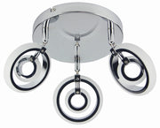 Plafoniera LED Candellux Celt 98-62024 3 luci cromo 3000K