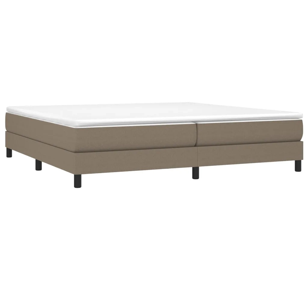 Struttura Letto a Rete a Molle Tortora 200x200 cm in Tessuto 3120544