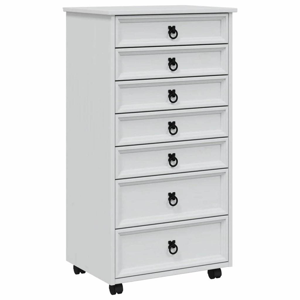 Armadietto Rotolante con Cassetti CORONA Bianco 42040538