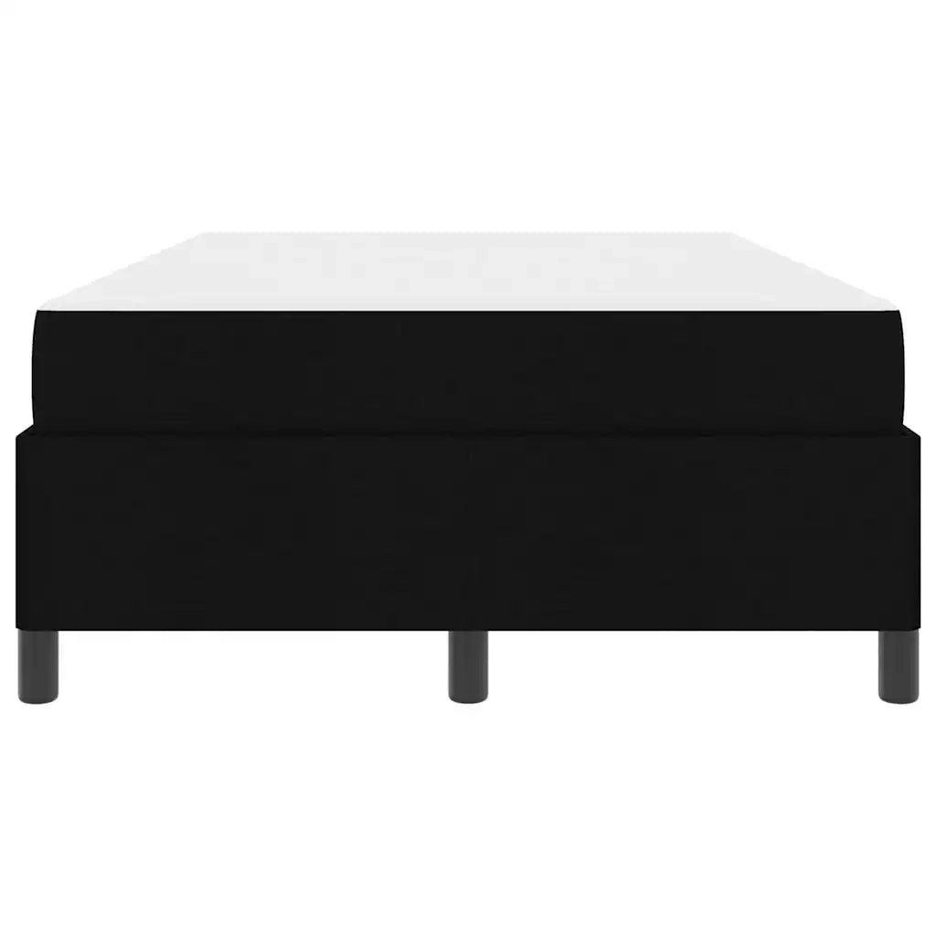 Letto a molle Nero 120 x 190 cm Tessuto
