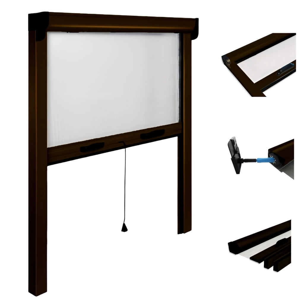 ZANZARIERA IRS OPERA 100X160 CM VERTICALE MARRONE