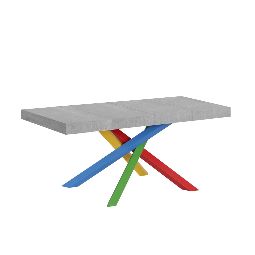 Tavolo Allungabile 140/244x90x77 cm Volantis Premium Cemento