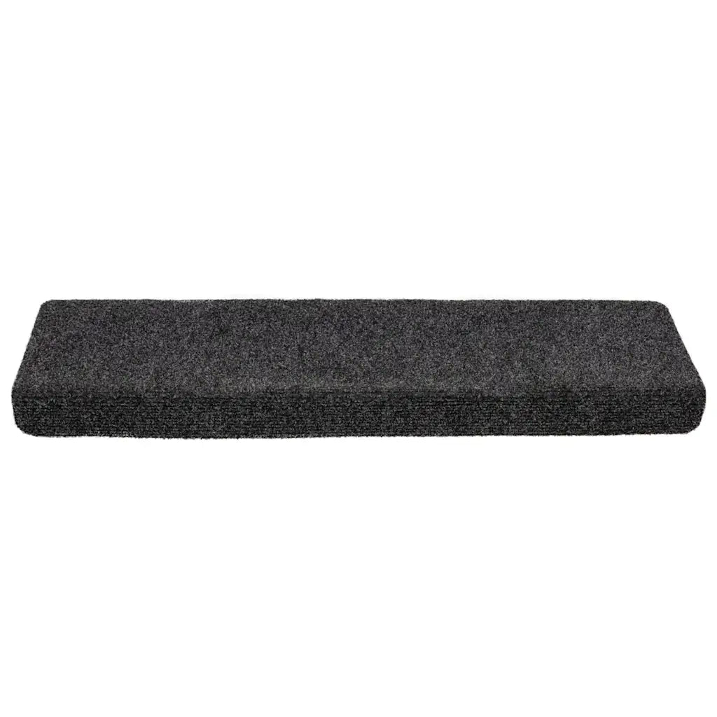 Tappetini per scale autoadesivi 20 pz 65x21x4 cm Grigio Scuro Bordo rettangolare 3365716