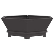 Focolare Nero 75 x 75 x 28 cm Acciaio CFW6833397