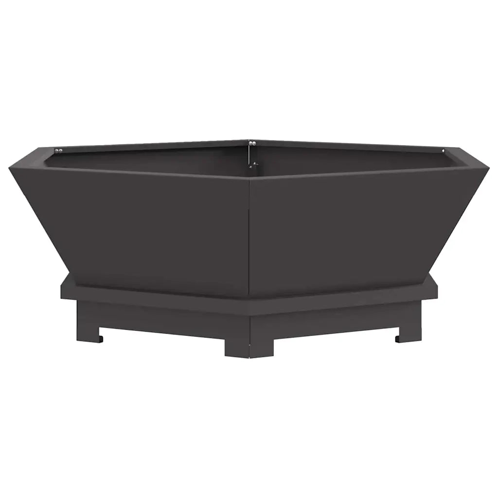 Focolare Nero 75 x 75 x 28 cm Acciaio CFW6833397